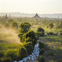 Prive transfer Gokteik/Nawngpeng naar Bagan of Mandalay