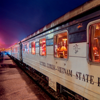 Nacht slaap trein van Hanoi naar Lao Cai (Sapa)