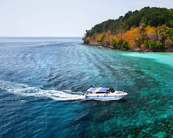 Speedboot van Koh Mook naar Koh Ngai, Kradan, Lanta of Lipe