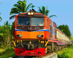 Dag trein van Bang Saphan naar Pran Buri, Chumpon of Surat