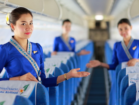 Air ticket from Luang Prabang to Vientiane or Pakse