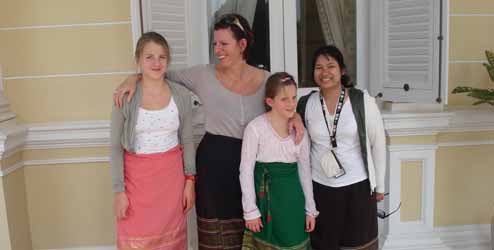Familie van Bommel op vakantie in Thailand
